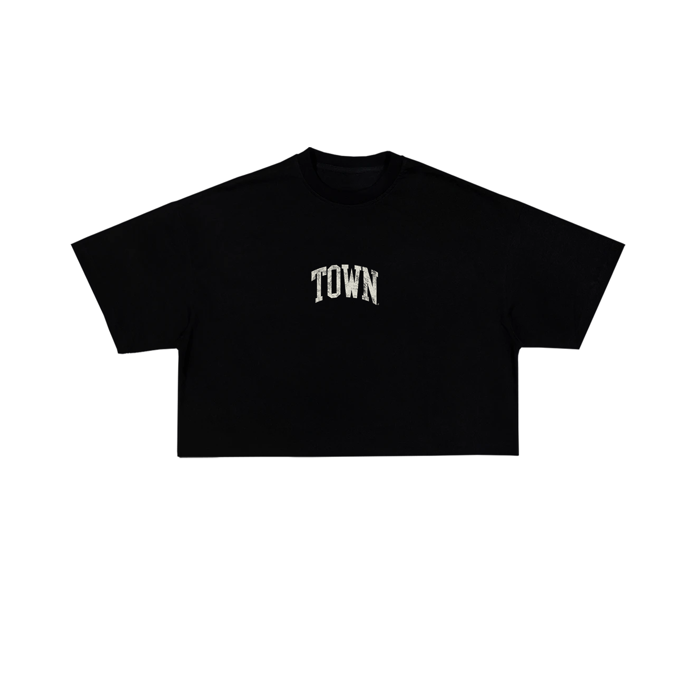 CROPPED 'TOWN' STAPLE TEE